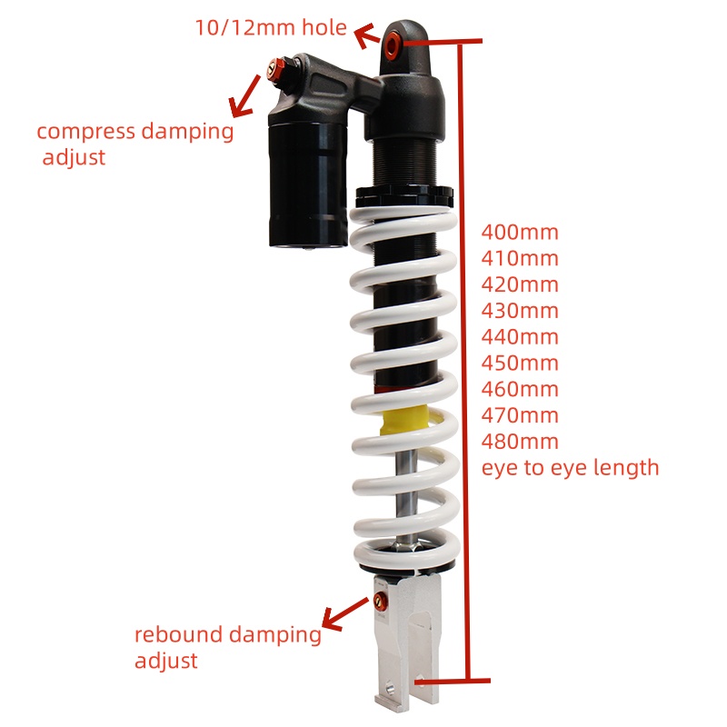 Rebound et compressionem damping ATV tergo inpulsa absorber